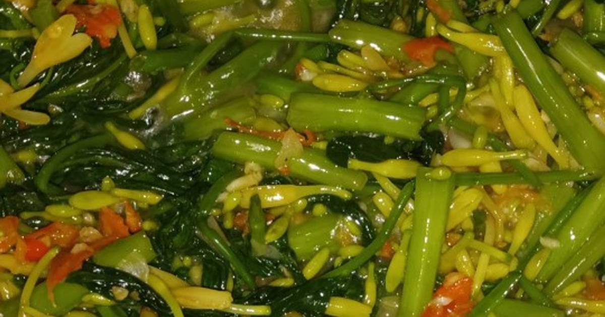 118 resep  kangkung  bunga  pepaya  enak dan sederhana Cookpad