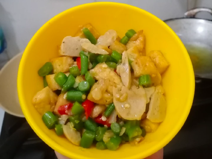 Cara Mudah Menyiapkan Resep Tumis buncis dengan bakso dan tahu yang Lezat Sekali Anti Ribet, Lezat Sekali