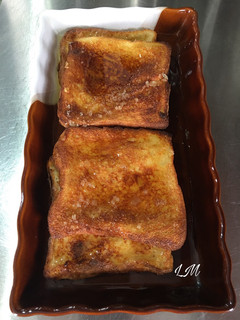 Una foto de Torrijas de pan bimbo más fácil y rápidas imposible en freidora sin aceite