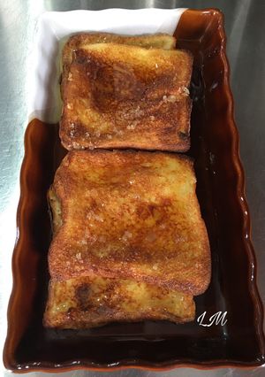 Foto principal de Torrijas de pan de molde más fácil y rápidas imposible en freidora sin aceite