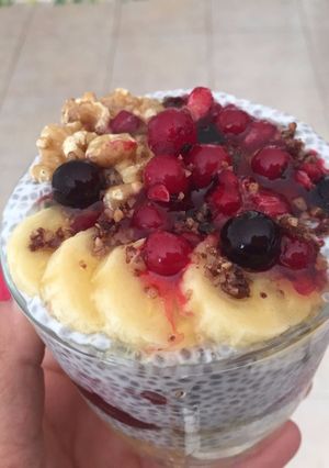 Una foto de Pudín de Chía con Frutos Rojos
