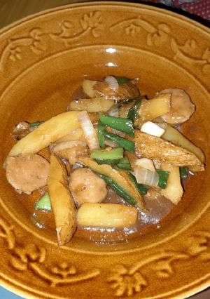 Foto resep Tumis kentang bakso