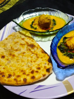 A picture of Sanjh savera nest kofta curry.