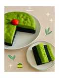 Steamed Suji Black Glutinous Rice Cake
