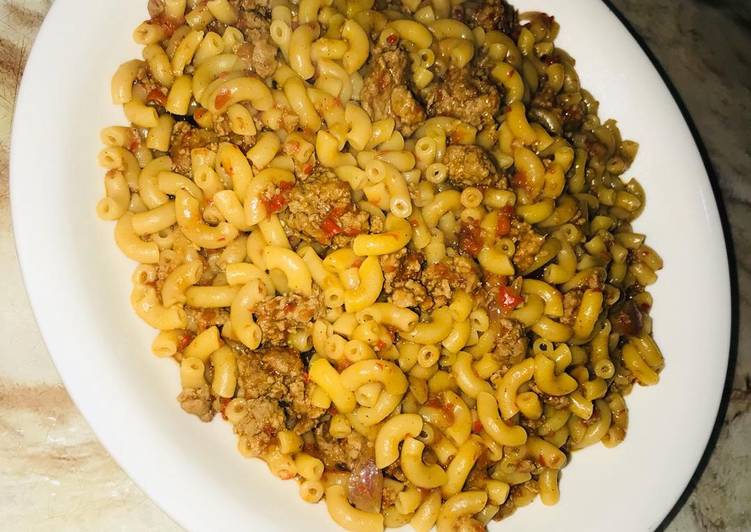 Recipe of Appetizing Meaty jallof macaroni Cooking Basics for Newbies