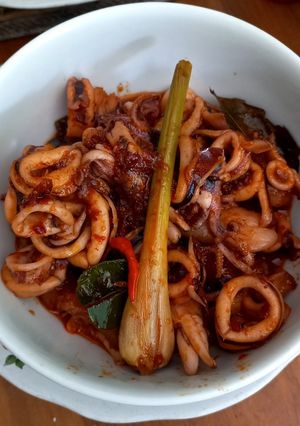 Foto resep Cumi balado pedas