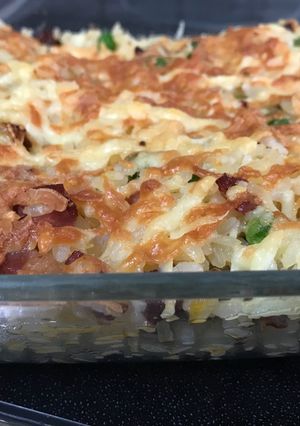 Una foto de Arroz a la milanesa (mi versión)