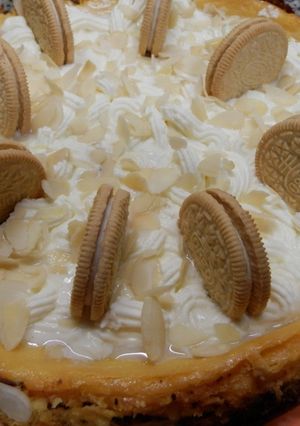Una foto de Pastel de lima y oreo de vainilla