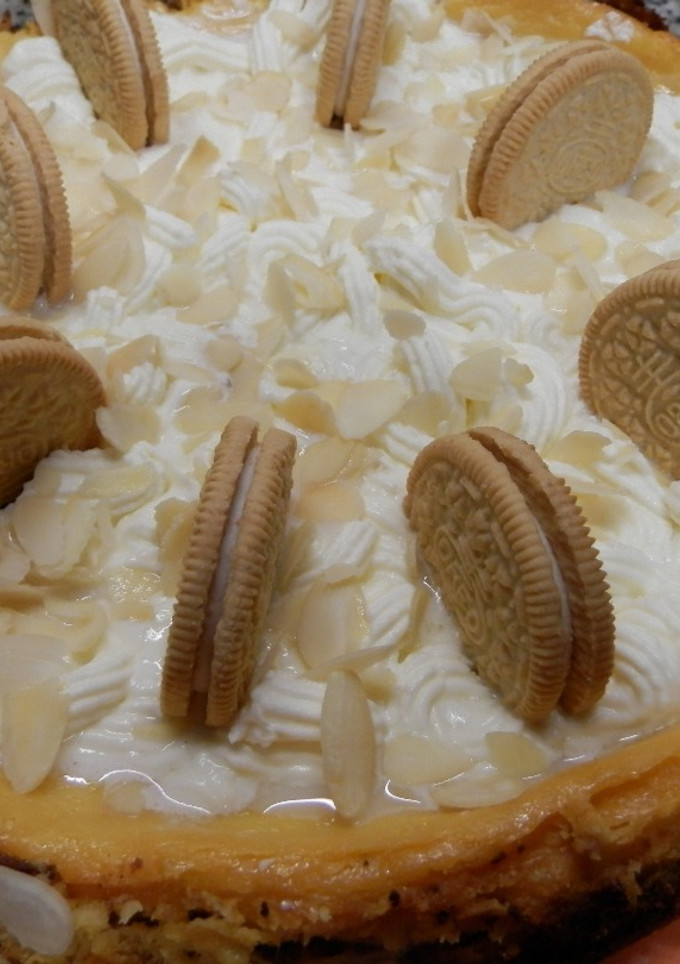 Una foto de Pastel de lima y oreo de vainilla