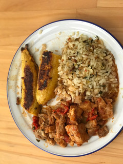 Una foto de Arroz de acelgas
