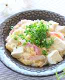 Easy Fluffy Egg and Imitation Crab Tofu Stew
