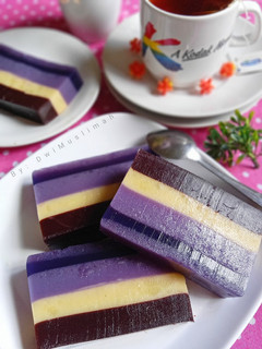 Foto resep Puding Lapis Ubi Ungu