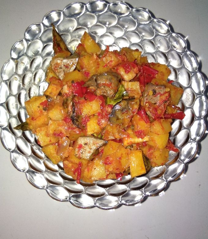 Foto resep Sambel kentang ati ayam pemula