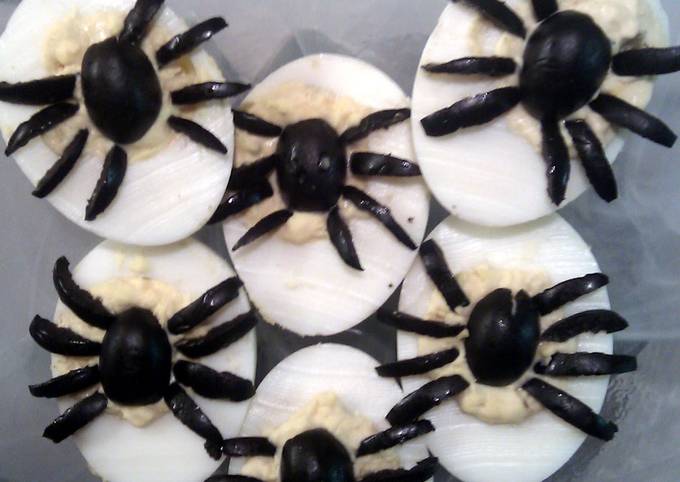 Easiest Way to Prepare Homemade Deviled egg Spiders