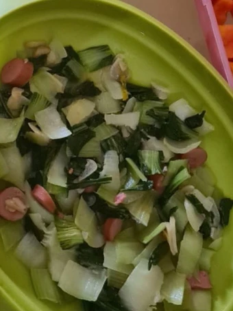 Cara Mudah Membuat Resep Ca Sawi Sendok Sosis yang Bikin Ngiler