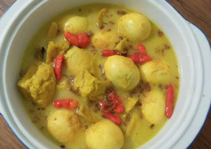 Resep Opor Tahu Telur Oleh Bani Ummu Musa Cookpad