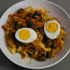 A picture of Mix vegetables and adsuki beans.