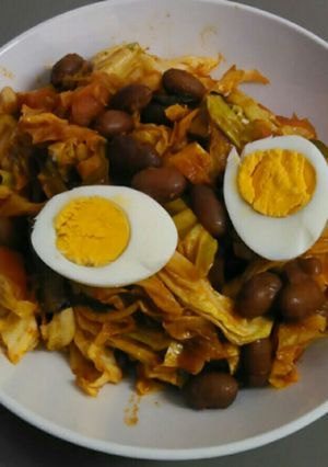 A picture of Mix vegetables and adsuki beans.