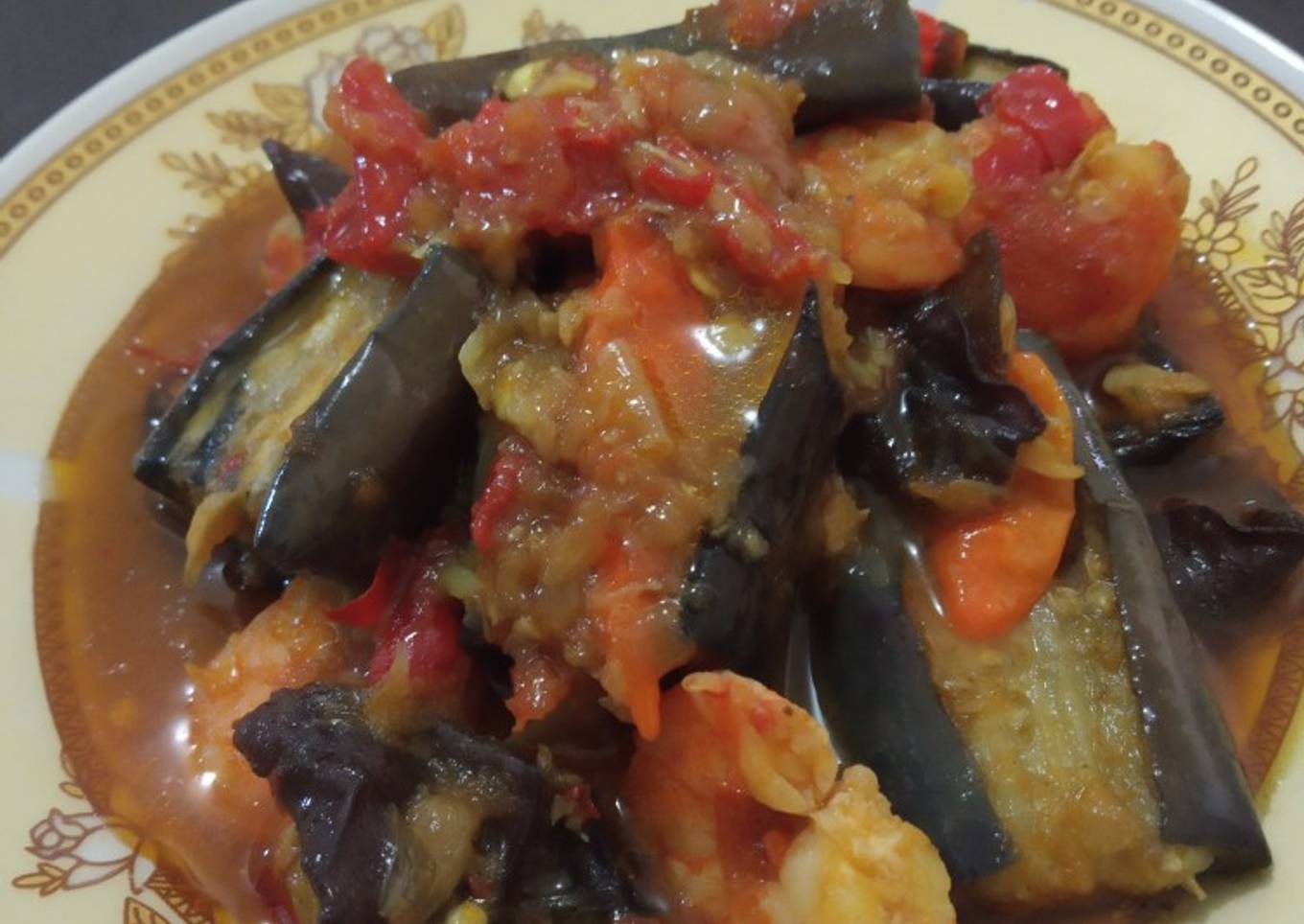 Balado Terong Jamur Kuping
