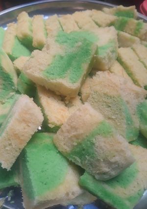 Foto resep Bolu kukus keju pandan