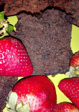 Una foto de Brownies veganos ❤