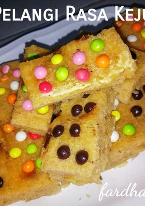 Foto resep Roti Pelangi Rasa Keju