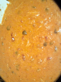A picture of Crock pot chicken dip.