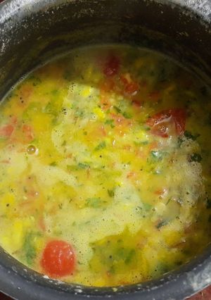 झणझणीत खर्डा तडका डाळ आमटी (Kharda Tadka Dal Amti Recipe In Marathi) रेसिपी चे मुख्य फोटो 