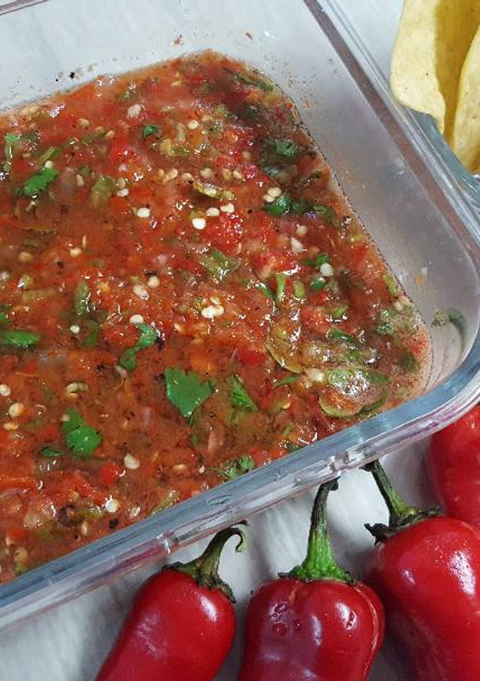 Una foto de Salsa de Jalapeño Rojo, Fresno Red Salsa