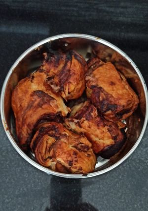 Una foto de Hojaldres rellenos de Nocilla en freidora de aire
