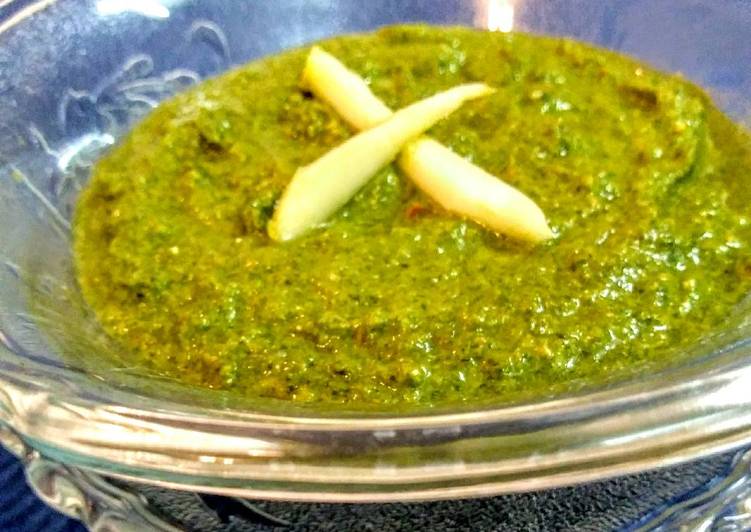 Easiest Way to Prepare Super Quick Homemade Raw mango and spring onion chutney