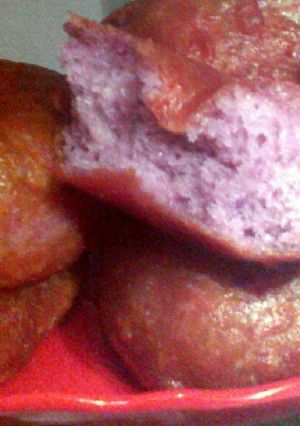 Foto resep Donat eggless ubi ungu
