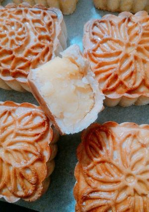 Hình của món Bánh trung thu nhân đậu.