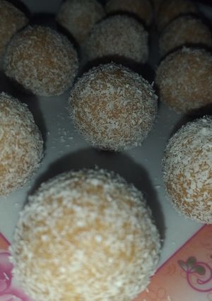 صورة لوصفة كرات جوز الهند