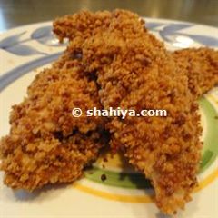 A picture of Homemade Crispy Chicken Strips.