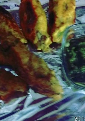 A picture of Rajasthani mirch wada.