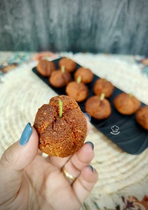 Una foto de Panellets de calabaza