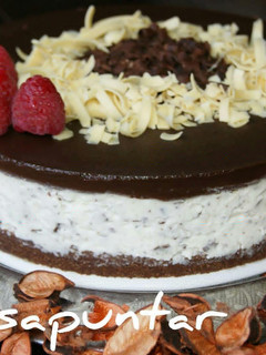 Una foto de Tarta de stracciatella