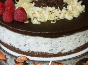 Una foto de Tarta de stracciatella
