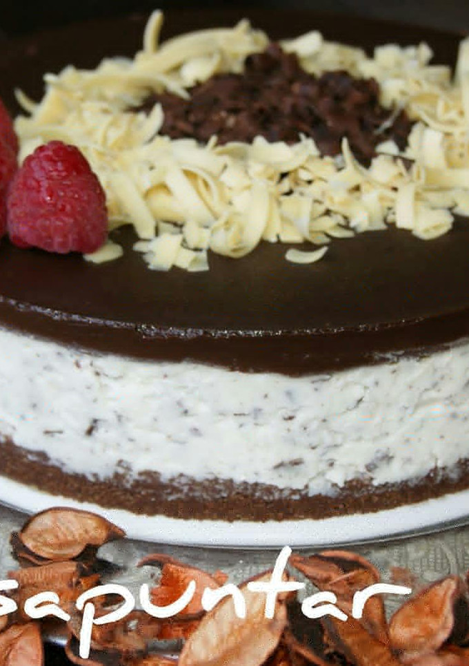 Una foto de Tarta de stracciatella