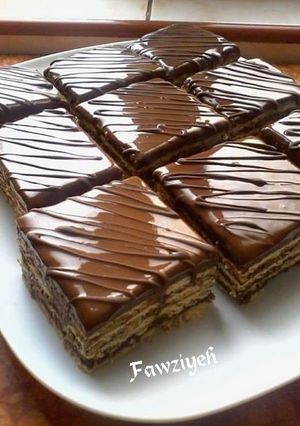 صورة لوصفة طريقة عمل كيك بسكويت الشوكولا