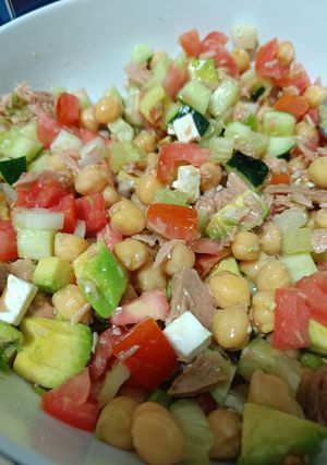 Una foto de Ensalada veraniega Legumbres
