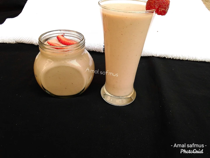 Recipe Banana strawberry smoothie the Delicious You can take Joss in your mouth