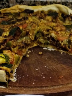 Una foto de Tarta de zapallitos en cuarentena
