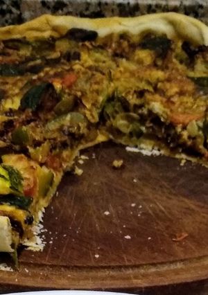 Una foto de Tarta de zapallitos en cuarentena