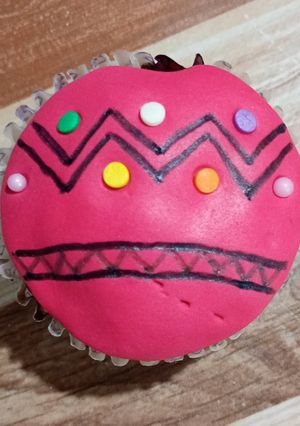 Una foto de Muffin navideño