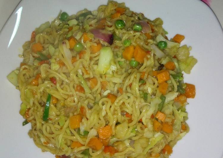 Simple Way to Prepare Homemade Vegetable noodles❤
