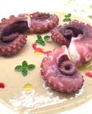 Polpo con crema di melanzana