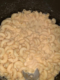 A picture of Mac and Cheese.
