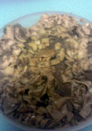 A picture of crock pot beef and noodles.